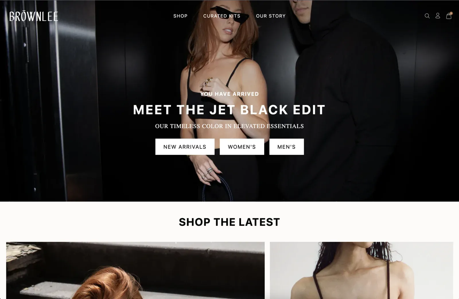 Screenshot of the Brownlee website